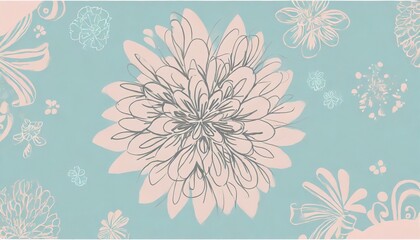 abstract floral design in pastel colors for prints postcards or wallpaper ai