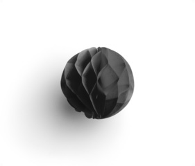 Black Honeycomb Paper Ball 1
