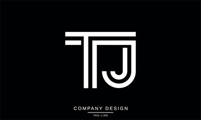 TJ, JT, Abstract Letters Logo Monogram