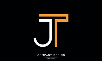 TJ, JT, Abstract Letters Logo Monogram