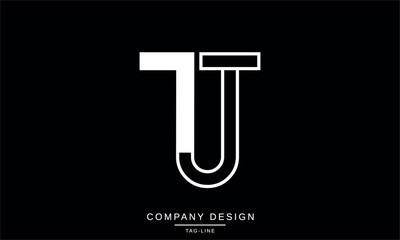 TJ, JT, Abstract Letters Logo Monogram