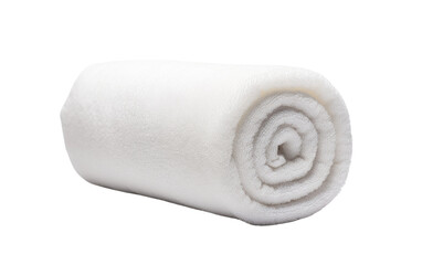 The Timeless Charm of a Towel Roll Isolated on Transparent Background PNG.