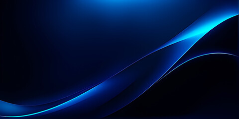 Elegant dark blue wavy background with copy space. Can be used as background or wallpaper.