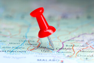 Calabar, Nigeria pin on map