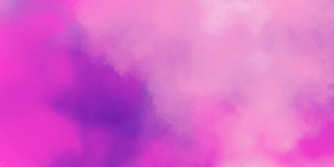 Soft focus of white smoke on pink, purple background. Fantasy smooth light pink watercolor background.
