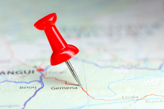 Gemena, Democratic Republic of the Congo pin on map