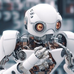 Robot, Artificial intelligence, Robotics technology, modern robottics, cybernetic,  generative ai	