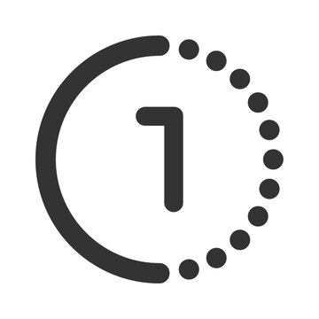 View once media icon symbol vector design