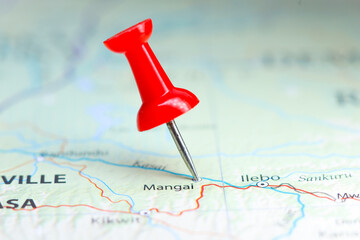 Mangai, Congo pin on map