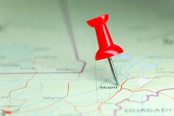 Mopti pin on map