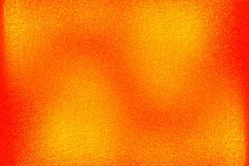 Fotobehang Color gradient dark grainy background, orange gold yellow vibrant abstract on black, noise texture effect  © Sumeth