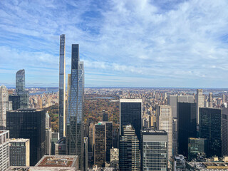 Aerial view of New York and Central Park from Top of the Rock