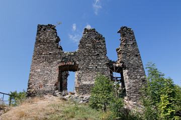 The ruins of Andelska hora castle, Czech Republic