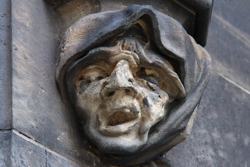 Decorative element on the church of St. Peter and Paul in Vysehrad