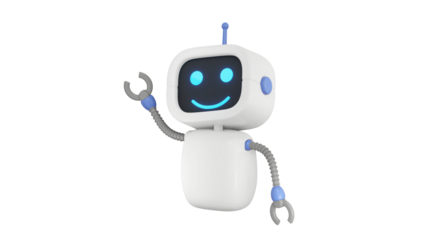 3d Render Concept future Robot chatbot, AI in science and business, Technology and engineering concept. 3d illustration