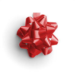 Red Gift Bow Shinny 1