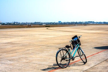 Bicycle parking at Ho Chi Minh international airport, Vietnam