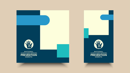 National Slavery and Human Trafficking Prevention Month. Hand drawn illustration design for advertising template, background, banner, poster