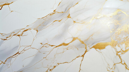 White marble with a golden orange patterns