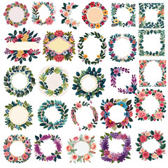 Floral Borders - svg