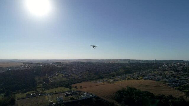 Drone filming Drone DJI