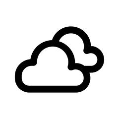 clouds line icon