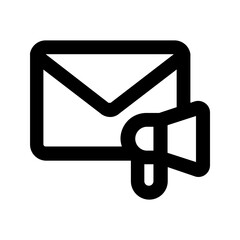 email marketing line icon