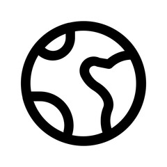 Obraz premium globe line icon