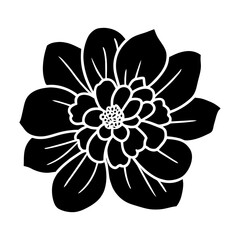 Hand drawn simple flower illustration