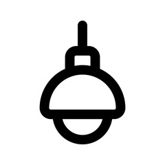 lamp line icon