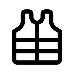 life jacket line icon