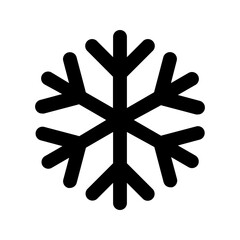 snowflake line icon