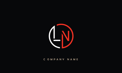 LN, NL, L, N Abstract Letters Logo Monogram