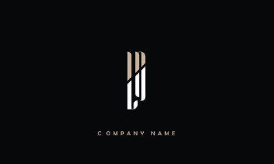 LN, NL, L, N Abstract Letters Logo Monogram