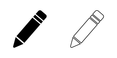 edit pencil black sign icon vector design