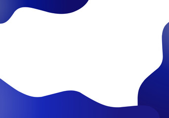 Blue wave gradient frame template