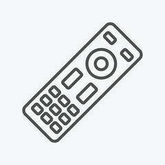 remote control vector icon. hand hold remote control symbol vector design template. simple and clean vector for graphic, web, ui ux, mobile design