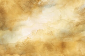 Brass watercolor abstract background. 