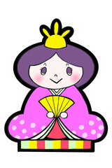 桃の節句　イラスト　ひな祭り