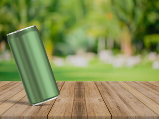 3D Illustration. Soda can isolated.