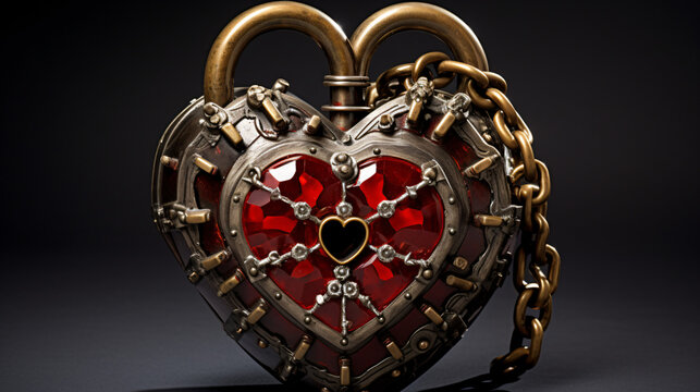  Hearts padlock security