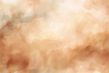 Beige Brown watercolor abstract background. 