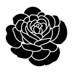Hand drawn simple flower illustration