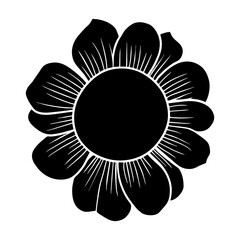 Hand drawn simple flower illustration