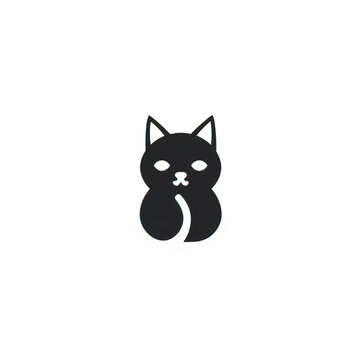 cat in black  