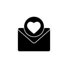love letter concept line icon. Simple element illustration. love letter concept outline symbol design.
