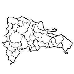 Dominican republic political map 