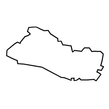 El Salvador Map Outline