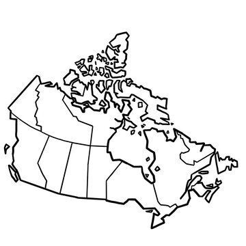 Canada political map 