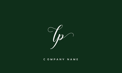 LP, PL, L, P Abstract Letters Logo Monogram